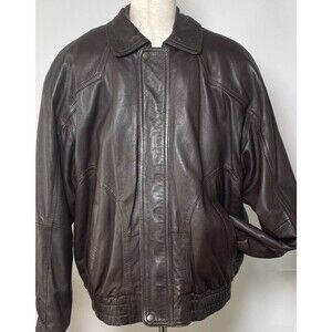 Saddlery Cooper Collection mens VTG leather jacket Medium w/zip-in liner